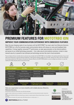 MOTOTRBO on Premium Features