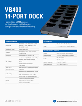 vb400 14 port dock data sheet
