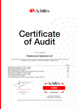 Achilles-UVDB-Audit-Certifcation---Radiocoms-Systems-Ltd